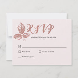 Cartons Réponse Rose Poussiéreuse Rustique Floral Fantaisiste