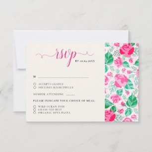 Cartons Réponse Rose Vert Rose Pétales Fleurs Jardin Mariage