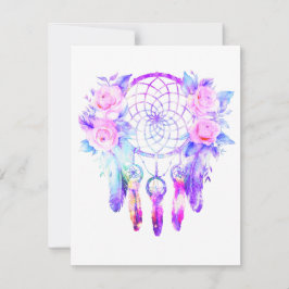 Cartons Réponse Roses roses roses Dreamcatcher Rêves floraux