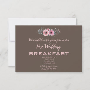 Cartons Réponse Roses roses roses sur le petit-déjeuner Mariage Br