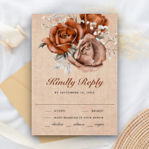 Rustique Burlap Orange Brûlé Rose Terracotta Maria