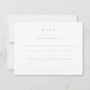 Cartons Réponse Sage Green & White Boho Mariage Moderne