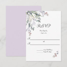 Cartons Réponse Saules Lilas Tendre, Bruyère Écossaise, Mariage 