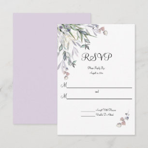 Cartons Réponse Saules Tendre Lilas, Bruyère Écossaise, Mariage 