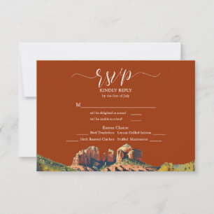Cartons Réponse Sedona Red Rock Cathedral Meal Choice