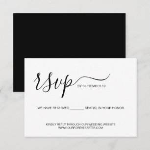 Cartons Réponse Siège réservé dans votre site Mariage d'honneur