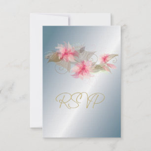 Cartons Réponse Silver et rose Lily