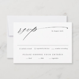 Cartons Réponse Simple mariage en écriture script