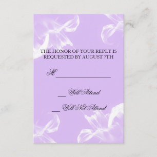 Cartons Réponse Simple Tiger Lily Mariage Floral R.S.V.P.