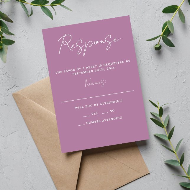 Cartons Réponse Simplicité réelle 3 Script Mariage de lavande mini (Créateur téléchargé)