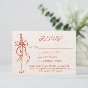 Cartons Réponse Site Web Mariage Orange dessiné à main rétro Code