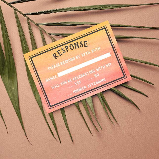 Cartons Réponse Sunshine Beach Destination Ocean Sunset Sunrise (Créateur téléchargé)