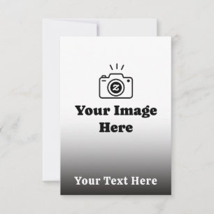Cartons Réponse Texte et image personnalisés avec dégradé