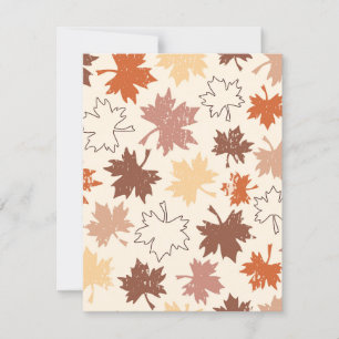Cartons Réponse Thanksgiving jour design, automne feuilles naturel