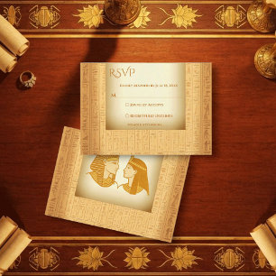 Cartons Réponse Thèmes Hiéroglyphiques Anciens Mariage Égyptien