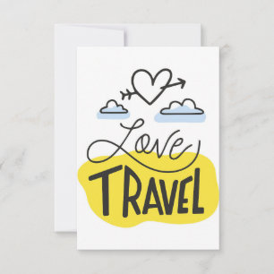 Cartons Réponse Travel Art Love Travel