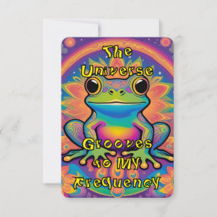 Cartons Réponse Vibes de grenouilles psychédéliques pour la confia