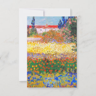 Cartons Réponse Vincent Van Gogh Flower Garden