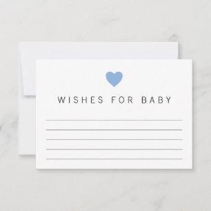 Cartons Réponse Voeux pour bébé Blue Boy Shower Endoor Card