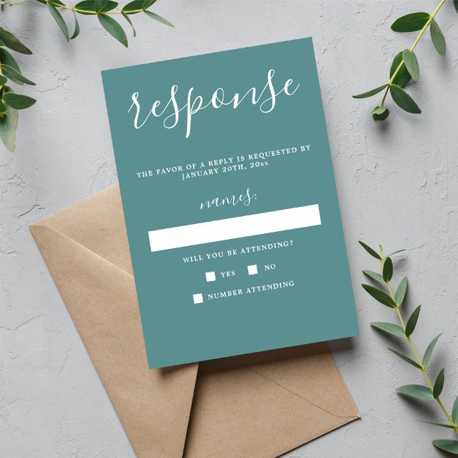 Cartons Réponse Vrai Simplicité 1 OEuf de canard Mariage minimalis (Créateur téléchargé)