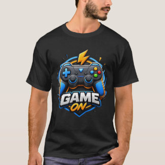 Cartoon-3D-Gaming-Controller-Logo-T-Shirt-Design T-Shirt
