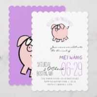 Cartoon 4 Schweinegrippe Eier und Ingwer Party Bab