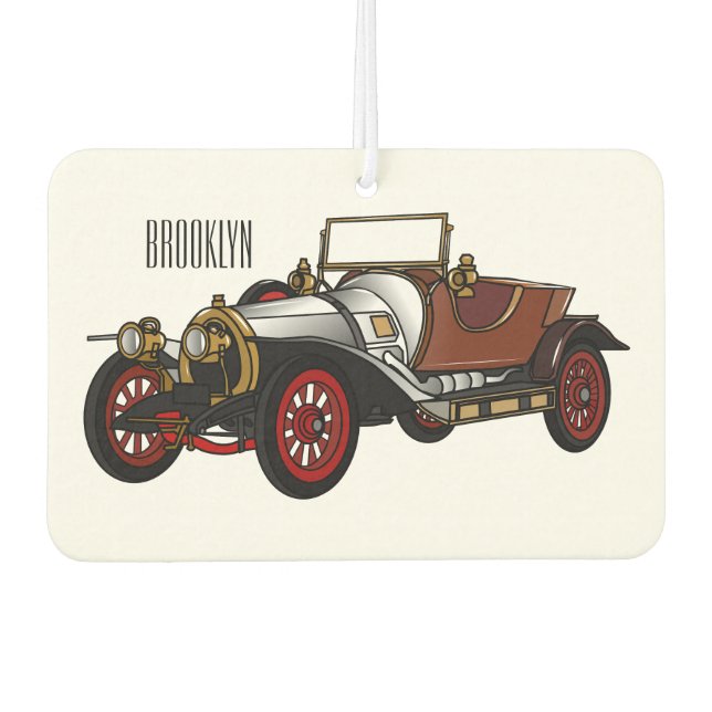 Cartoon-Abbildung 1920 des klassischen Autos Autolufterfrischer (Vorderseite)