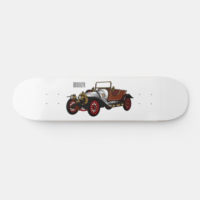 Cartoon-Abbildung 1920 des klassischen Autos Skateboard (Horizontal)