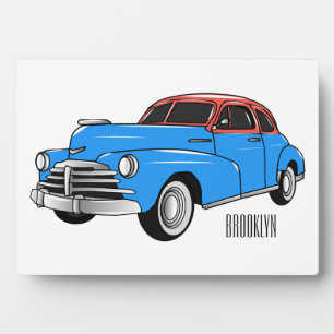 Cartoon-Abbildung 1948 des klassischen Autos Fotoplatte