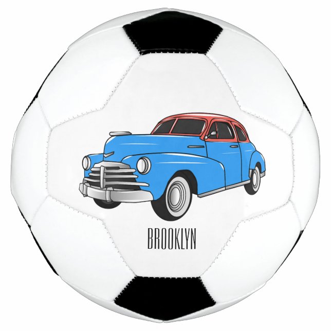 Cartoon-Abbildung 1948 des klassischen Autos Fußball (Vorderseite)