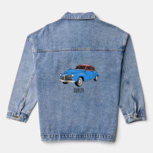 Cartoon-Abbildung 1948 des klassischen Autos Jeansjacke
