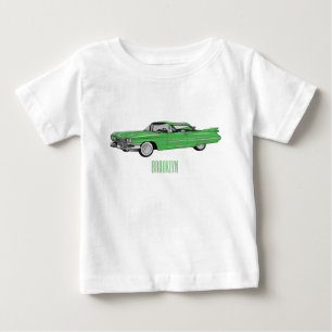 Cartoon-Abbildung 1959 des klassischen Autos Baby T-shirt