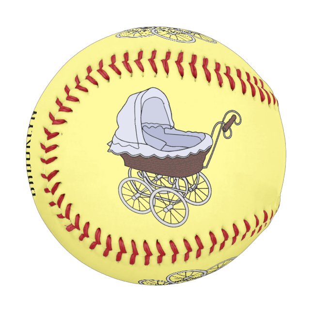 Cartoon-Abbildung Baseball (Vorderseite Links)