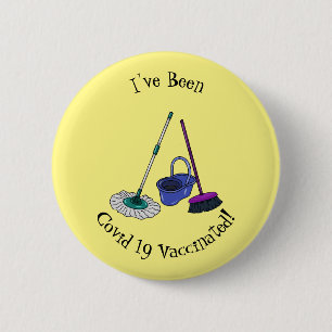 Cartoon-Abbildung Button