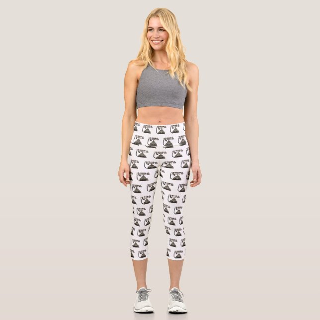 Cartoon-Abbildung Capri Leggings (Vorderseite)