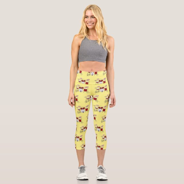 Cartoon-Abbildung Capri Leggings (Vorderseite)