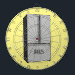 Cartoon-Abbildung des Kühlschranks Dartscheibe<br><div class="desc">Cartoon-Abbildung des Kühlschranks</div>