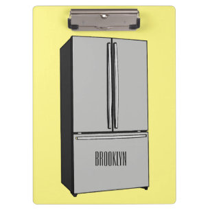 Cartoon-Abbildung des Kühlschranks Klemmbrett