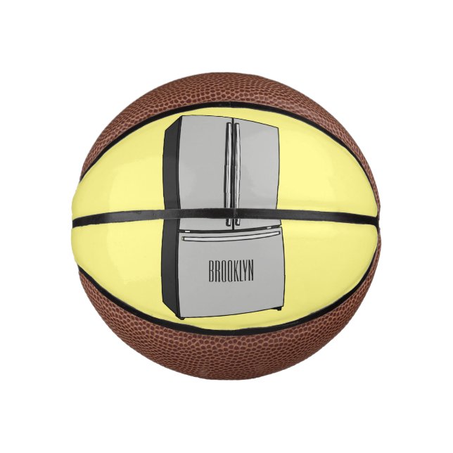 Cartoon-Abbildung des Kühlschranks Mini Basketball (Vorderseite)