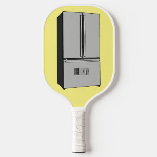 Cartoon-Abbildung des Kühlschranks Pickleball Schläger