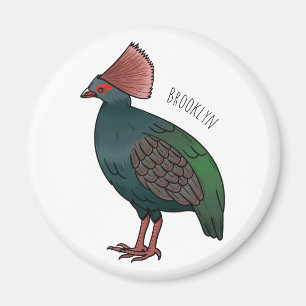 Cartoon-Abbildung eines gezapften Partridge Magnet