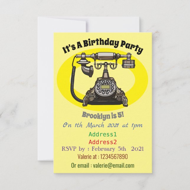 Cartoon-Abbildung Einladung (Vorderseite)