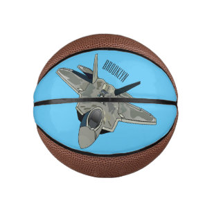 Cartoon-Abbildung für Kampfflugzeuge Mini Basketball