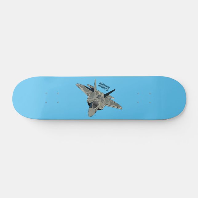 Cartoon-Abbildung für Kampfflugzeuge Skateboard (Horizontal)