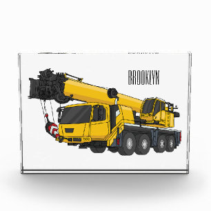 Cartoon-Abbildung für Kranwagen Fotoblock