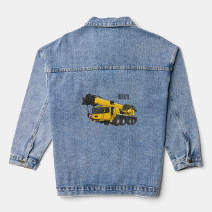 Cartoon-Abbildung für Kranwagen Jeansjacke