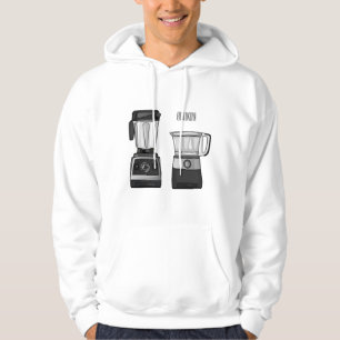 Cartoon-Abbildung für Lebensmittelprozessoren und  Hoodie