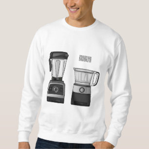 Cartoon-Abbildung für Lebensmittelprozessoren und Sweatshirt