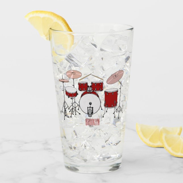 Cartoon-Abbildung Glas (Vorderseite Ice)