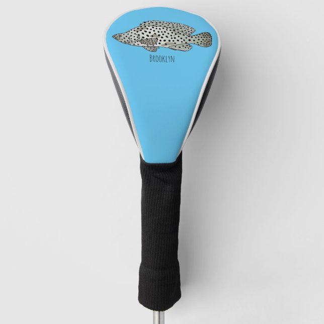 Cartoon-Abbildung Golf Headcover (Vorderseite)